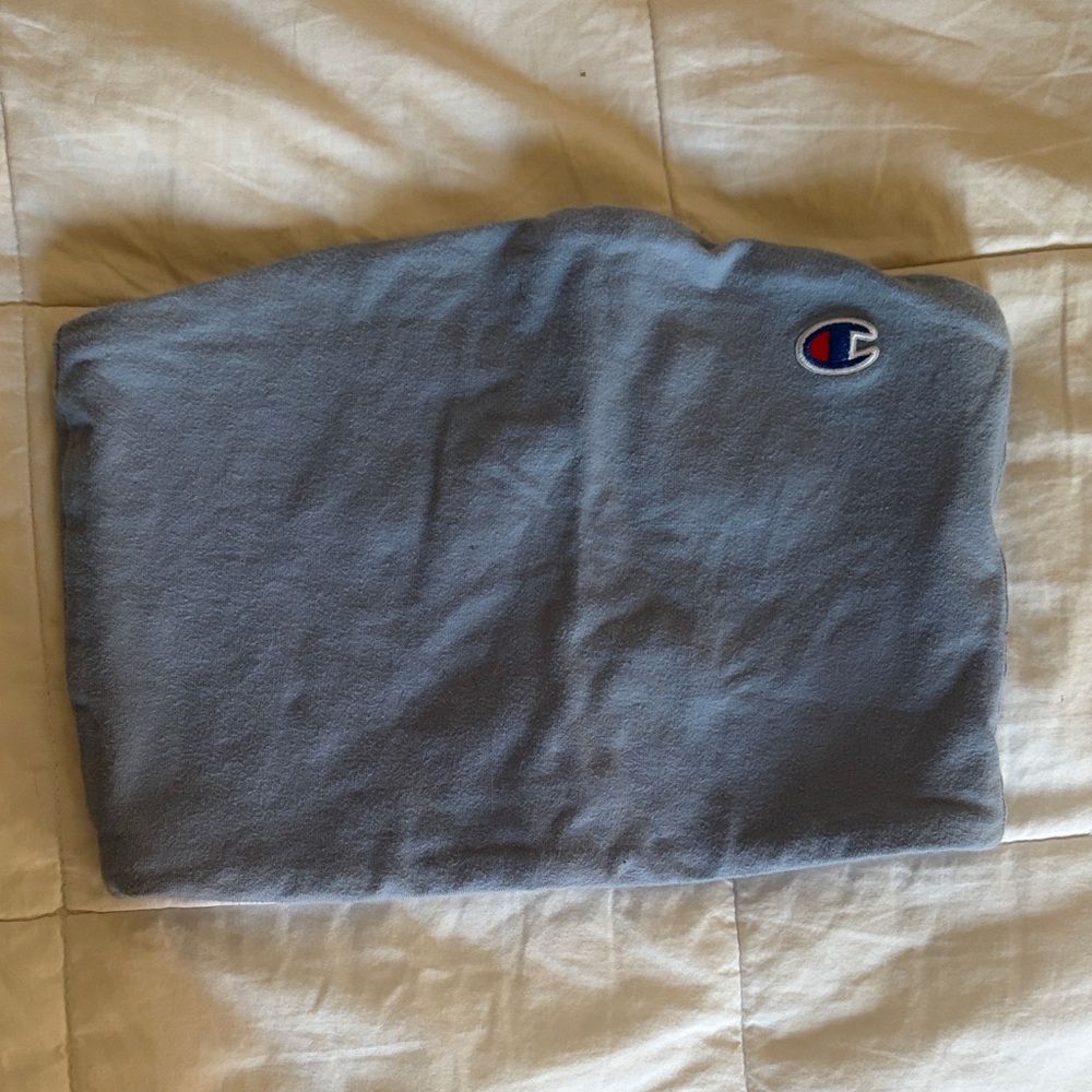Champion Blue cropped tube top